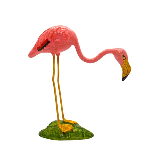 5 VTG Paper Mache Flamingo Sculpture Made in Mexico Small Etsy