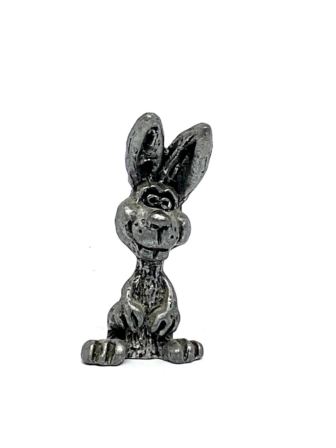 Vintage Miniature Pewter Bunny Rabbit Figurine Mini Pewter Etsy