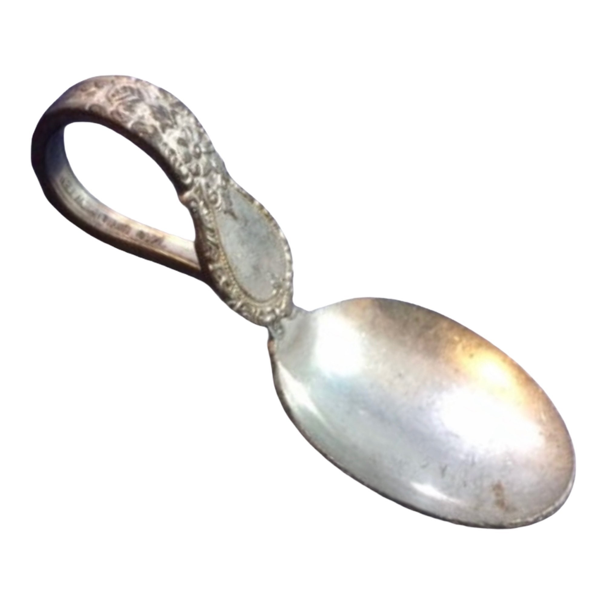 Tiffany & Co. Mother Goose Sterling Silver Curved Handle Baby Spoon Bo -  Coach Luxury