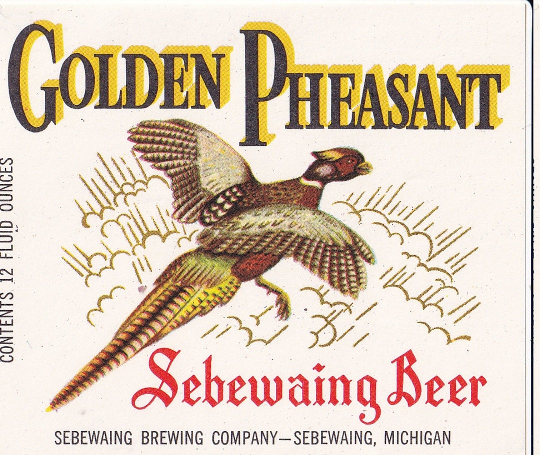 Golden Pheasant Seawaign Beer Label - Etsy Israel