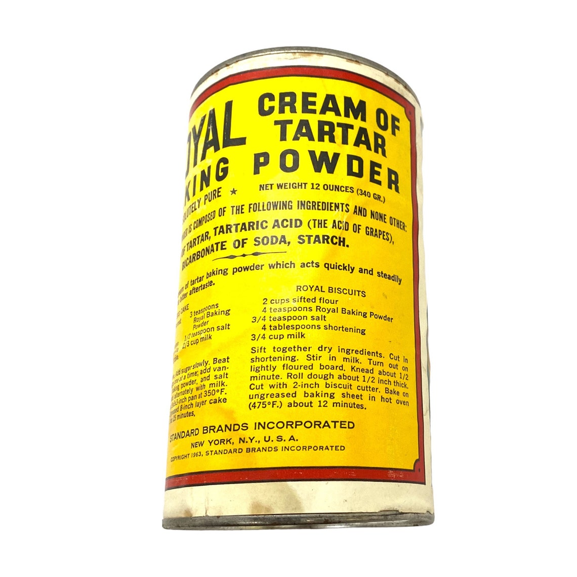 1960s Advertising Royal Baking Soda Cream of Tartar Tin 12 oz | Etsy 1960s Soda Advertising