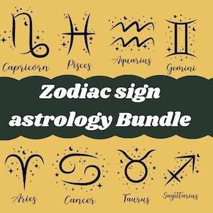 Zodiac Bundle Svg Png, Zodiac Heart Svg, Zodiac Svg Designs, Horoscope SVG Bundle, Positive Zodiac shirts Svg, Zodiac Quotes, Zodiac