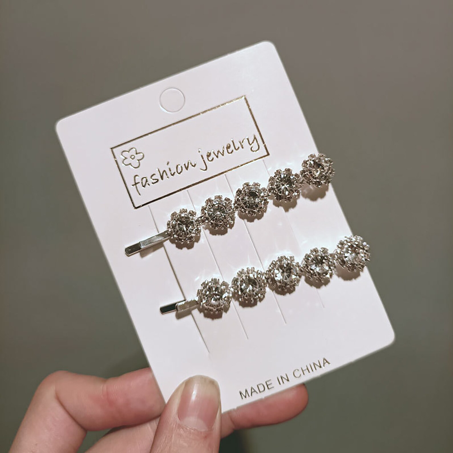 Diamond hair clips fairy flower hair clips small flowers Etsy