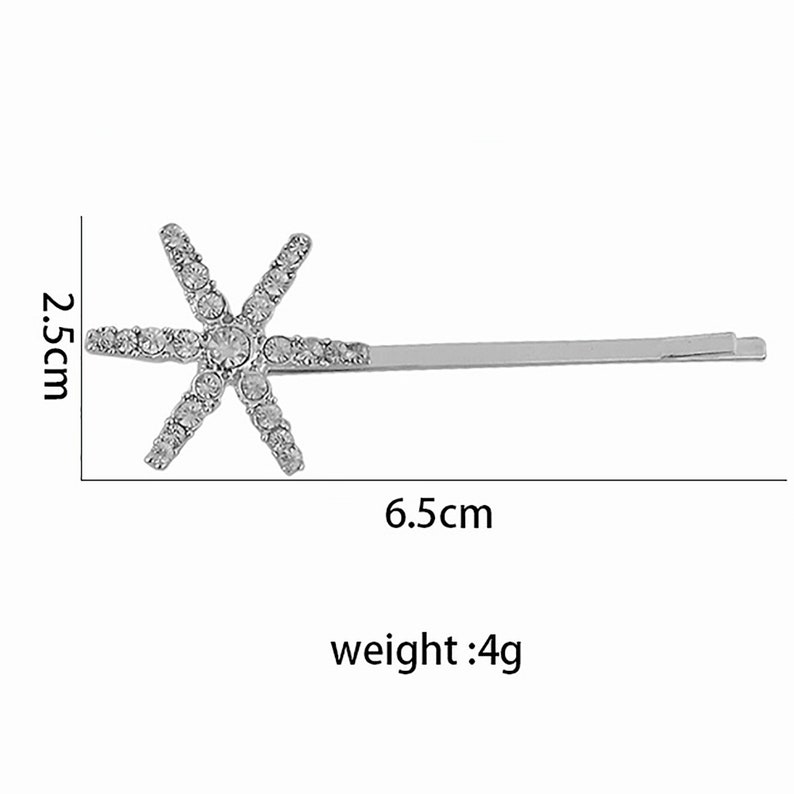 Flash Diamond Star Hair Clipdiamond Clip Rhinestone Etsy