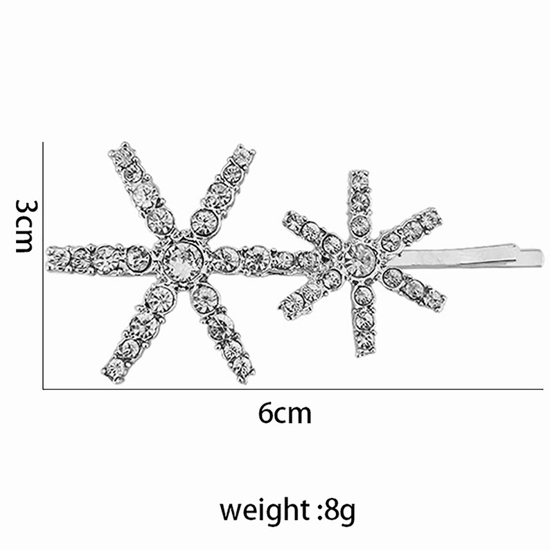 Flash Diamond Star Hair Clipdiamond Clip Rhinestone Etsy