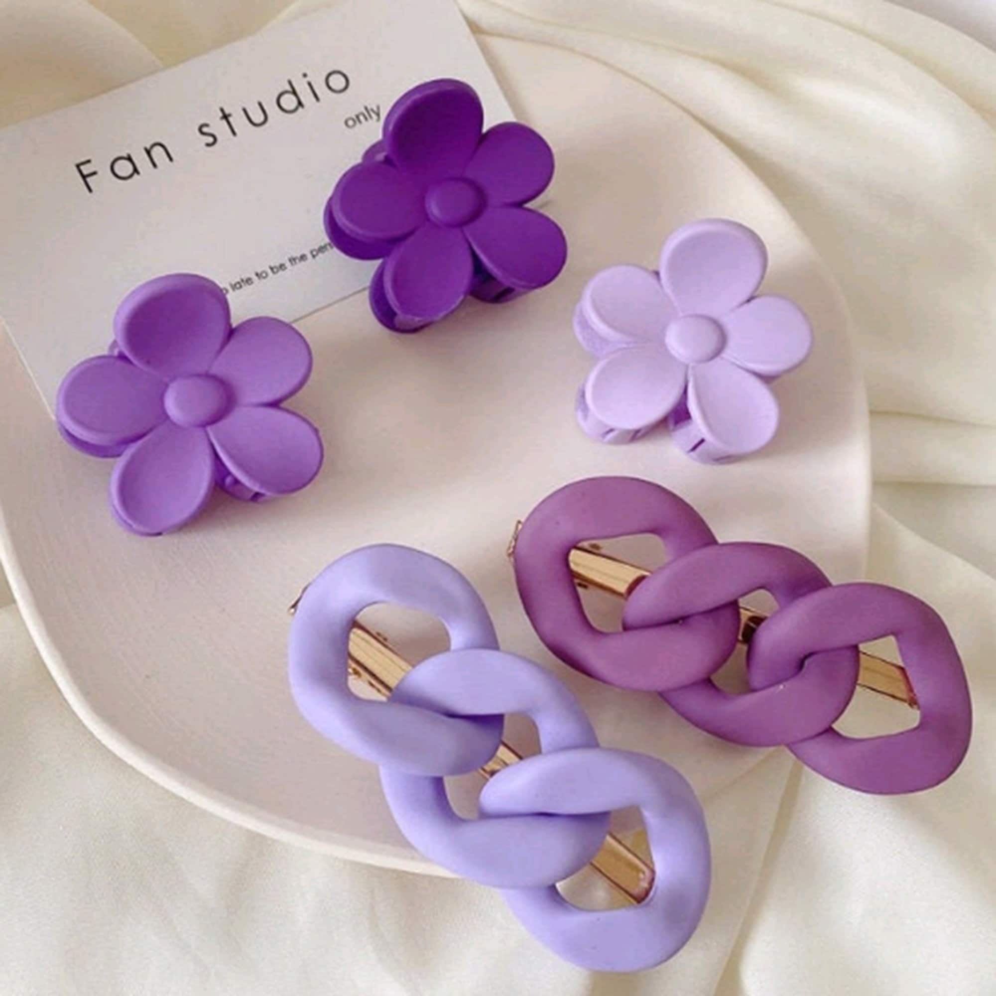 Flower Claw Clip Big Daisy Flower Hair Clip Cute Summery Etsy