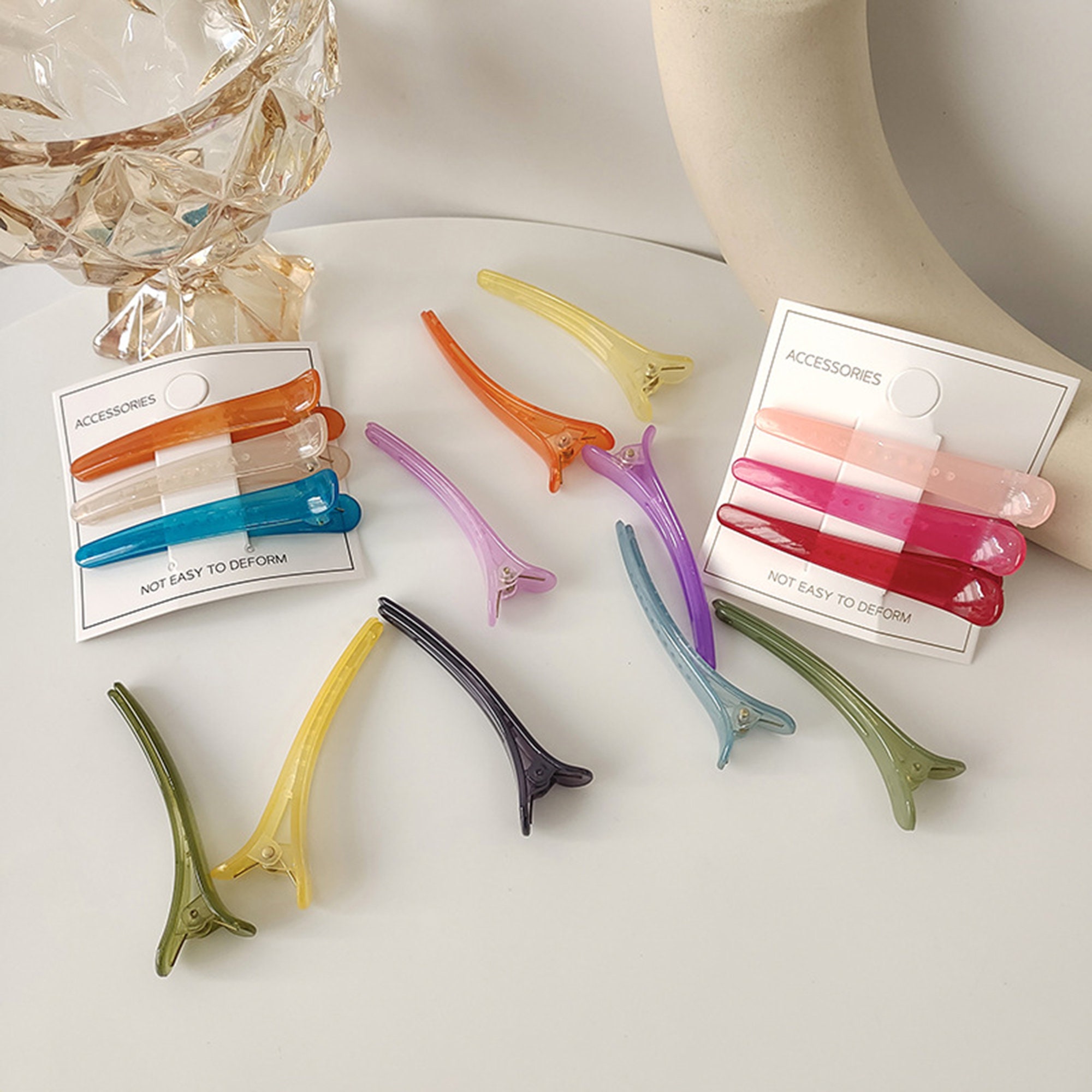 Jelly Color Hair Clip Sweet Positioning Bangs Clip Cute Hair Etsy