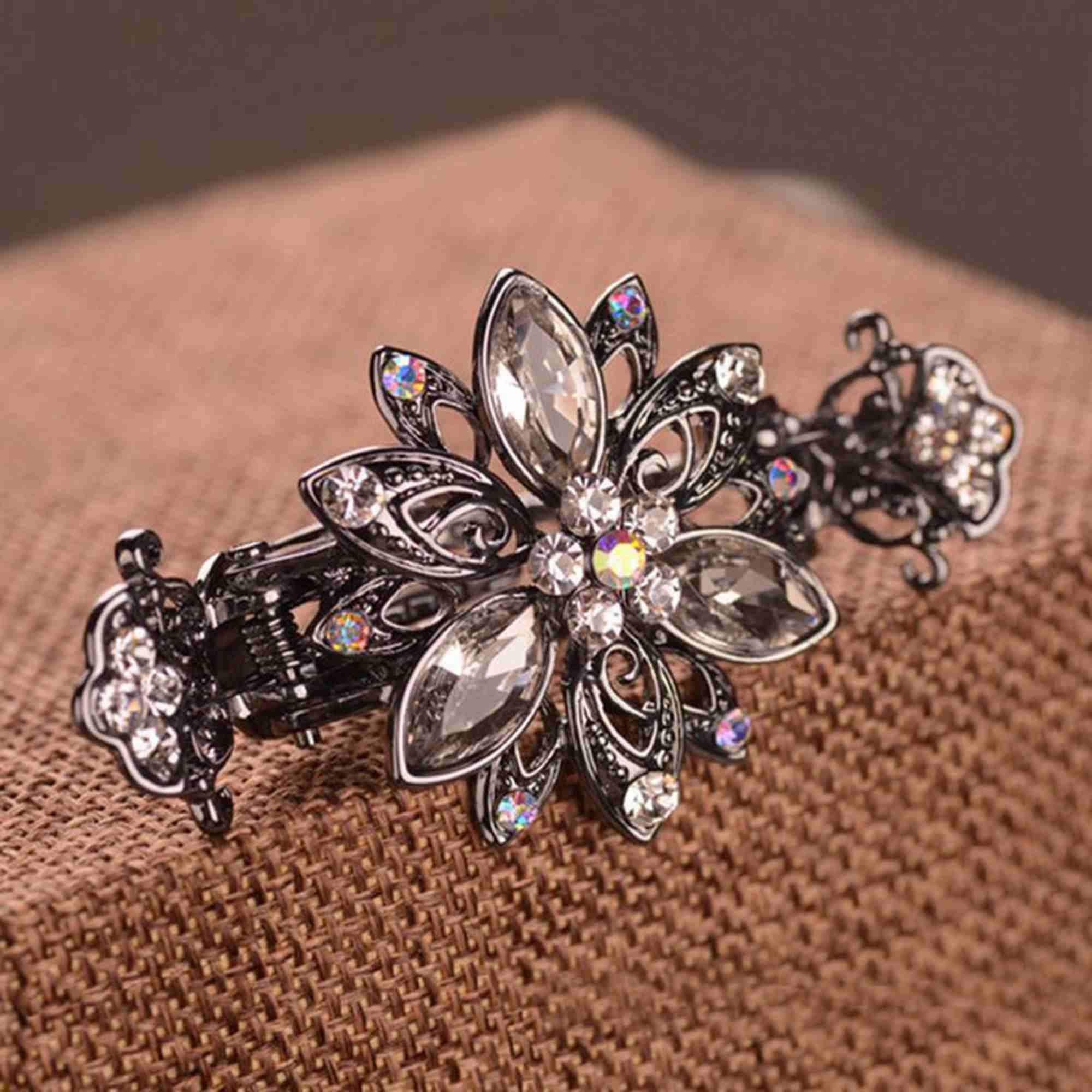 Rhinestone & Metal Hair clip Classic retro ladies hair clips Etsy