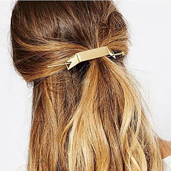 Retro Hair Clasp Halfblinking Hair clip Geometric Hair Etsy