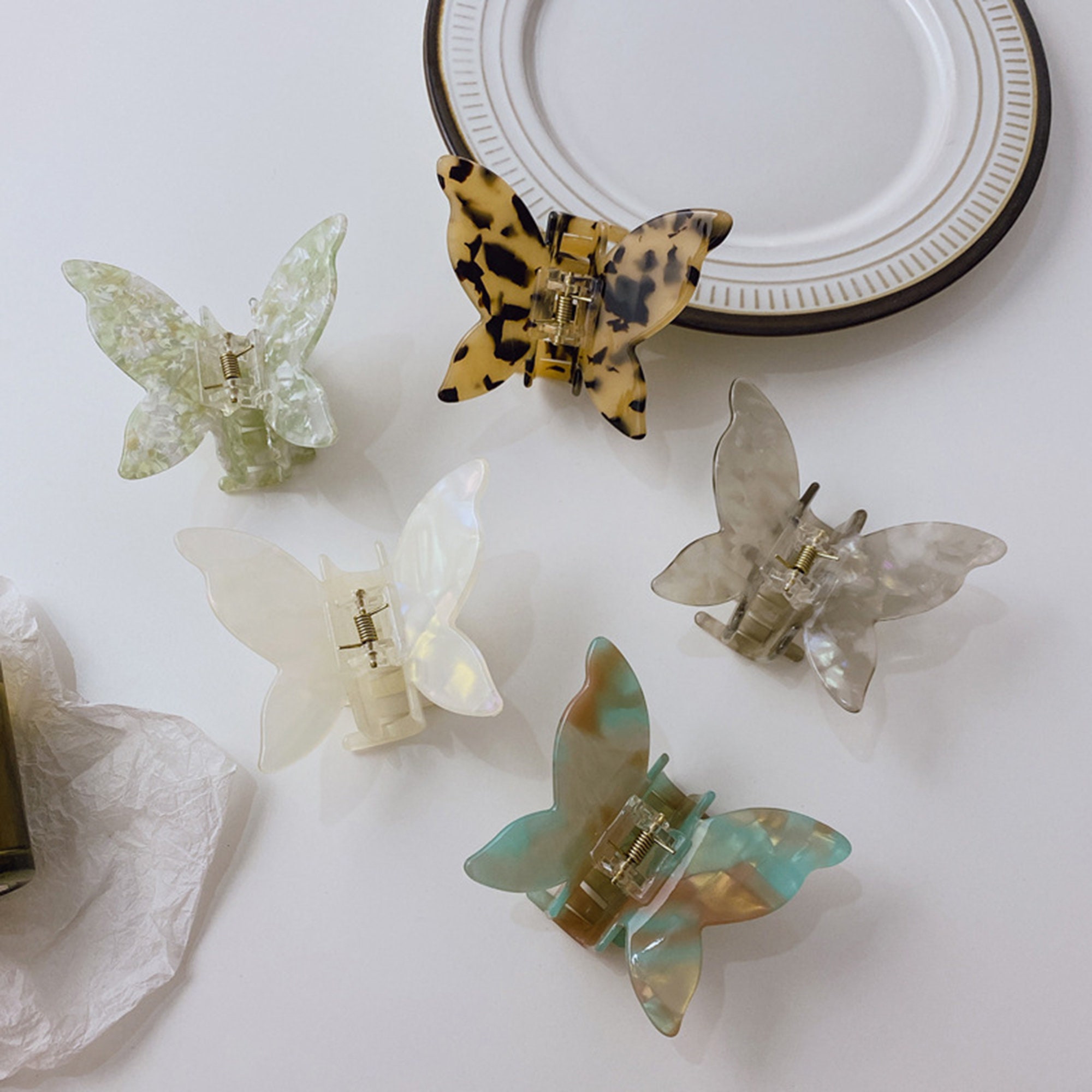 Colorful Butterfly Hair Claw Clips Butterfly Hair Claw for Etsy