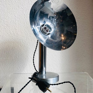Ambiente Chrom Schreibtischlampe Italien, 1970