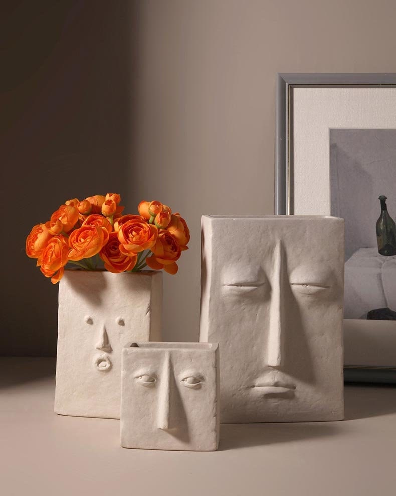 Table Squre Shape Dried Flower Vase Elegant Ceramic Flower Vase Home Kitchen Home Décor Living Room Wedding Ornaments White Ceramic Vase for Flowers Office Square Shape Table Squre Shape Dried Flower Vase Elegant Ceramic Flower Vase Home Kitchen Home Décor Living Room Wedding Ornaments White Ceramic Vase for Flowers Office Square Shape