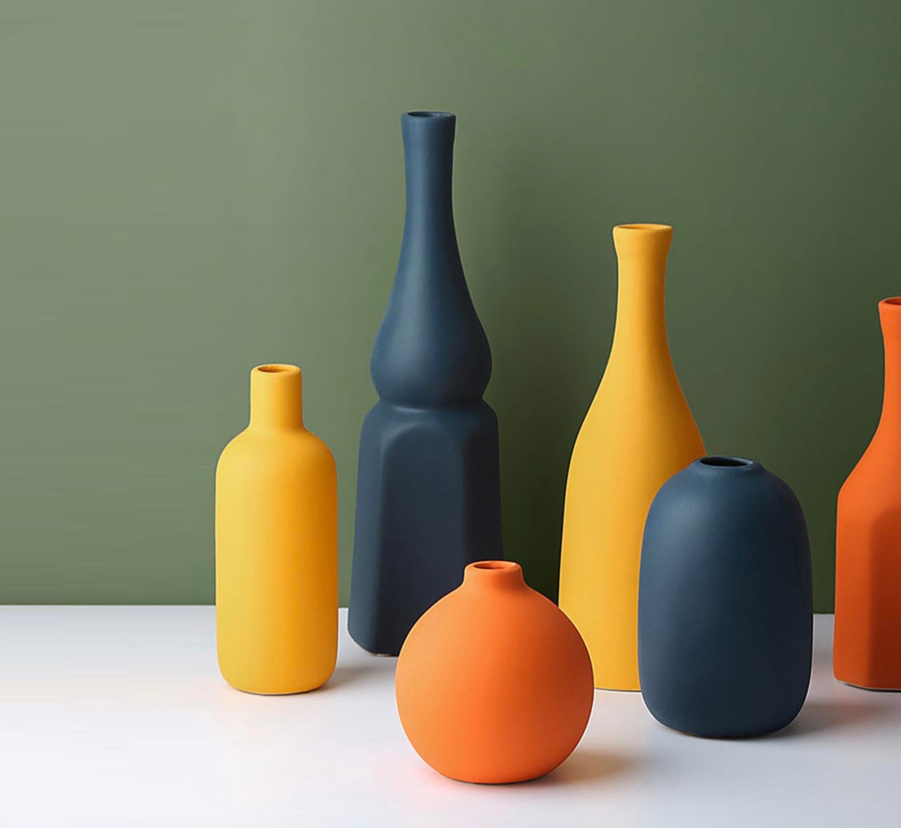 Morandi modern glossy vase / Handmade Ceramic Vase / | Etsy