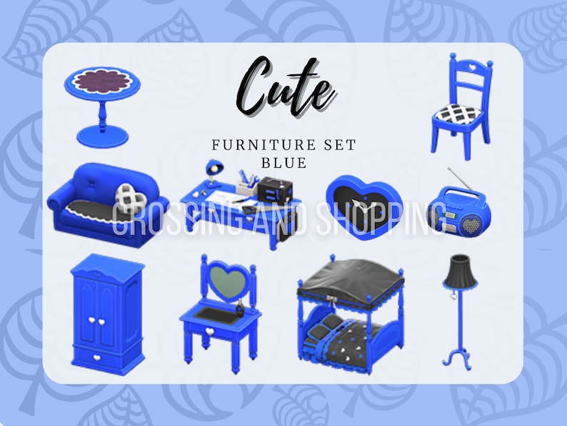 Animal Crossing ACNH Cute FULL Furniture sets All colors Etsy