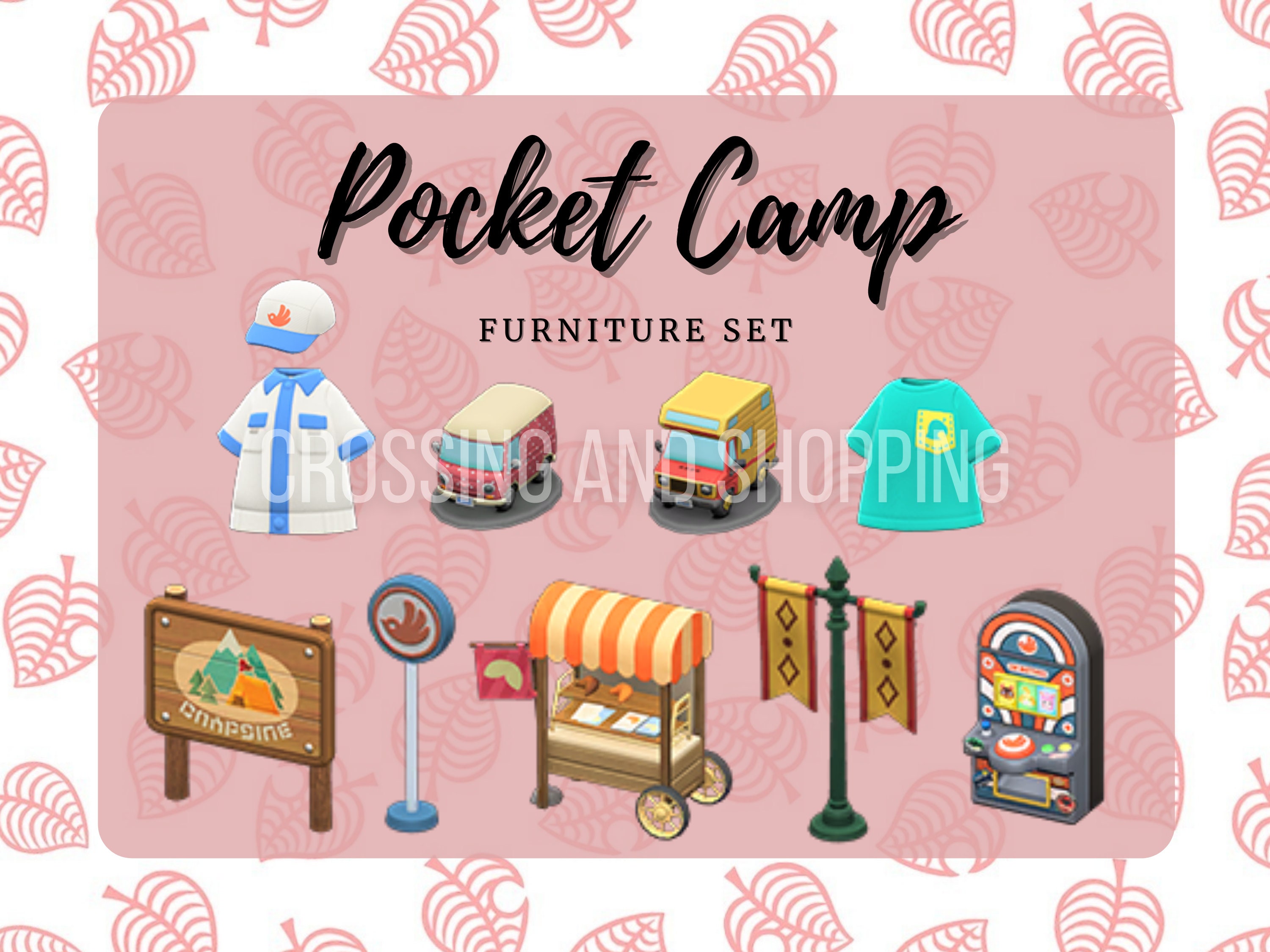 Animal Crossing ACNH Pocket Camp Furniture set All items Etsy