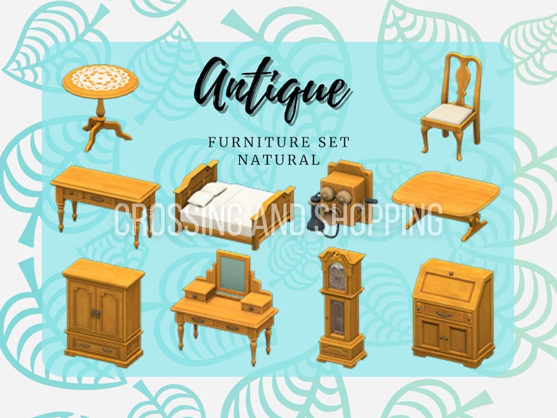 Animal Crossing ACNH Antique FULL Furniture sets All colors Etsy