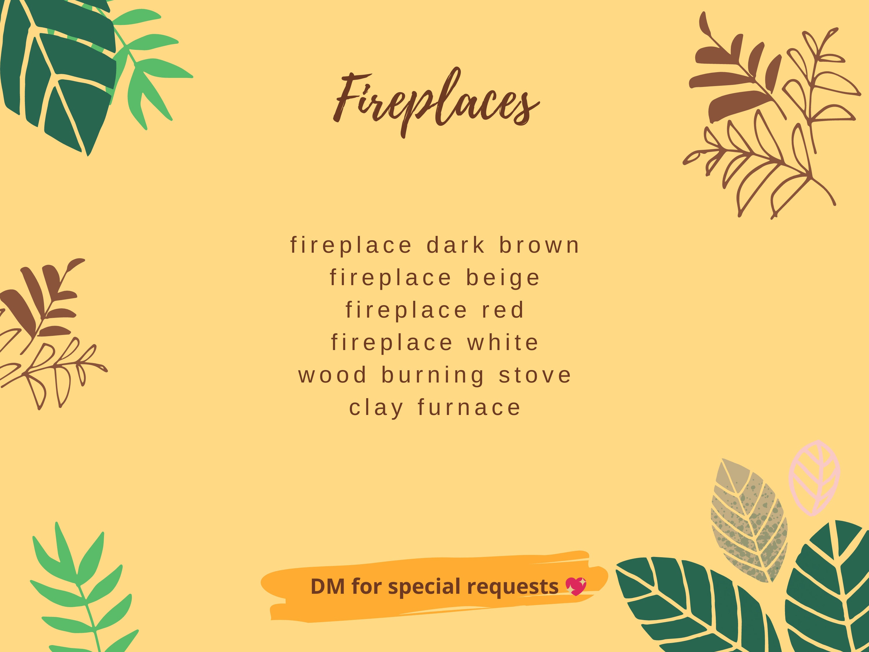 Kamine Alle Farben verfügbar | Etsy