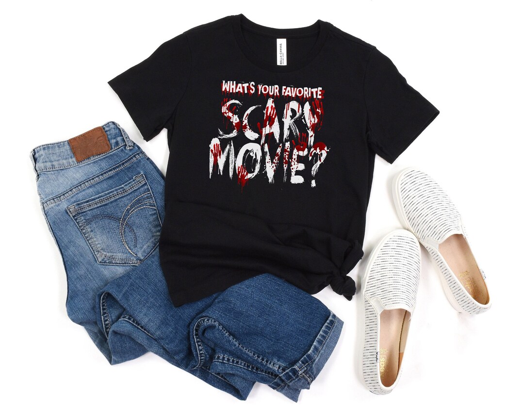 What's Your Favorite Scary Movie Horror Film Tshirt Your Etsy