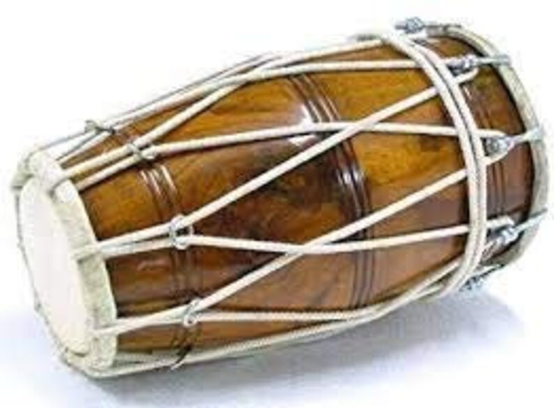 Musical Sheesham Wood Studio Style Dholak Dholki/ Shipped Etsy