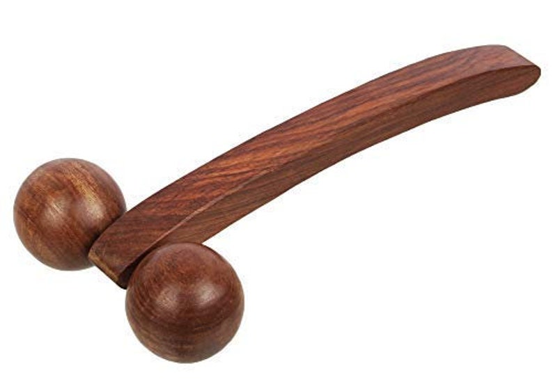 Wooden Acupressure Back Roller Massager Etsy