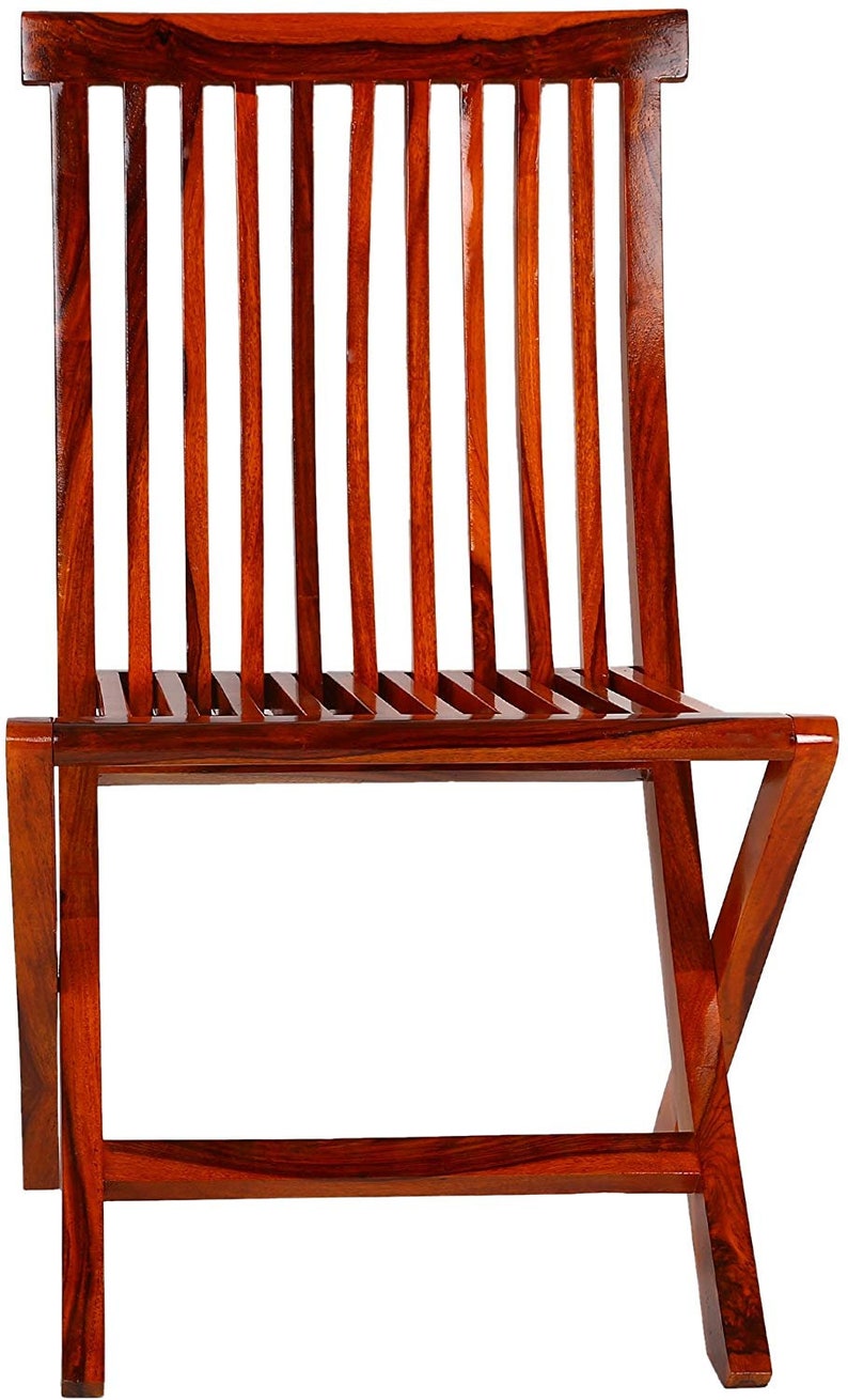 Wooden Brown Finish Relaxing chair Folding Chair Garden chair Living room chair, Standard sized an adult Wooden Chair