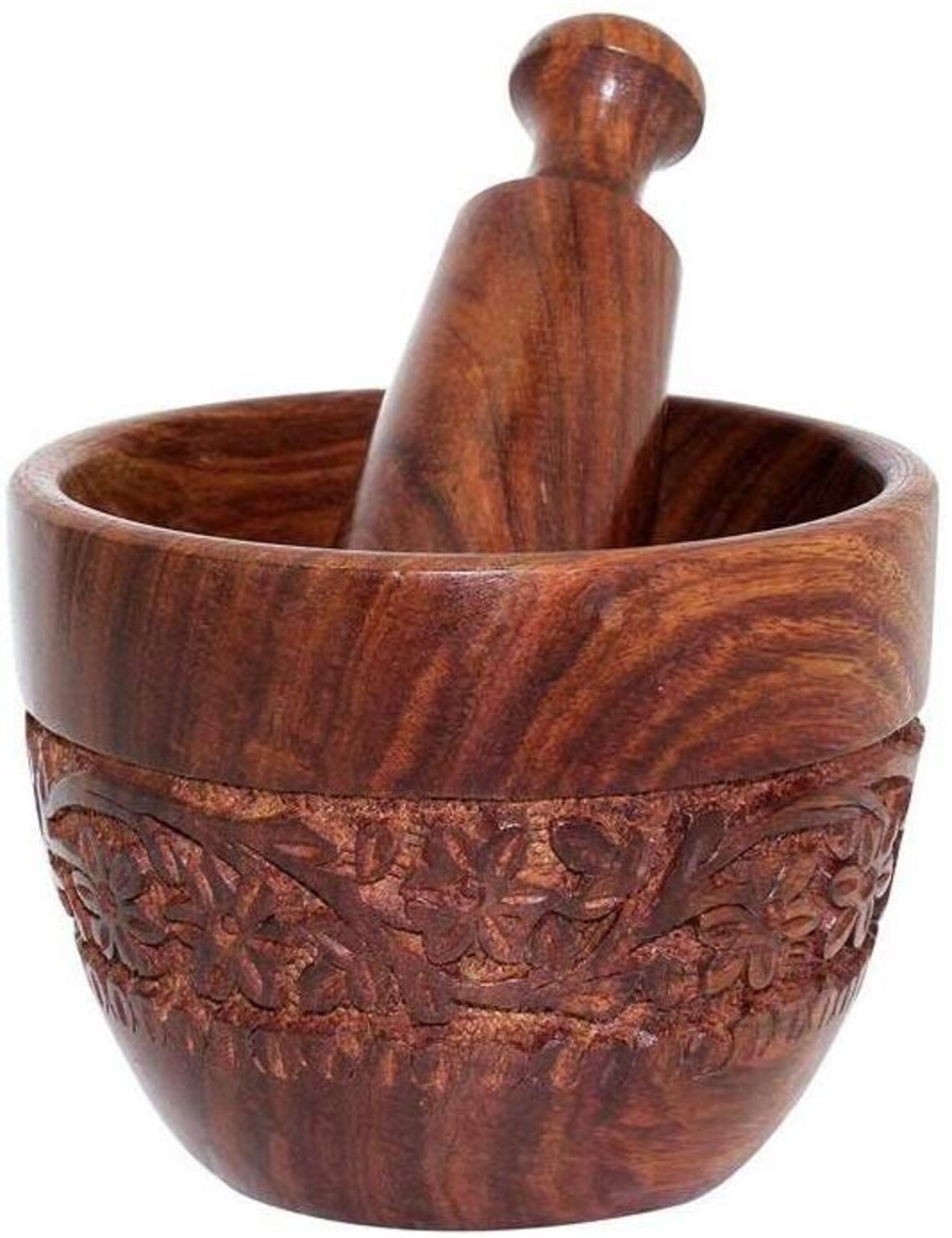 Kitchen Utensil Wooden Carving Kharal Okhli Masher and mortar Etsy
