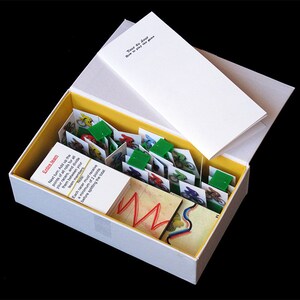 Pu&ograve; includere: Una scatola bianca con un interno giallo che contiene un gioco con carte e istruzioni. Il gioco si chiama "Entice Team" e le istruzioni dicono: "Prossimo turno: Somma i punti di tutti i tiri per tutti i tuoi corridori e dividili tra i membri del tuo team. Ogni corridore deve ricevere un minimo di 2 punti prima di dividere il totale. La scatola include anche un piccolo libretto con il testo "Il tuo compito ora &egrave; giocare al gioco".