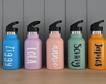 CLEARANCE - SHOP CLOSING -Personalised Kids Drink Bottle | 350ml Drink Bottle | Stainless Steel Insulated Drink Bottle | Custom Drink Bottle