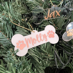 Personalised Christmas Pet Dog Baubles