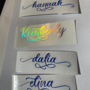 Name Decal / Vinyl Name Decal / Name Sticker / Personalized Decal / Word Decal / Custom Name Decal / Name Label / Kids Waterproof Decal