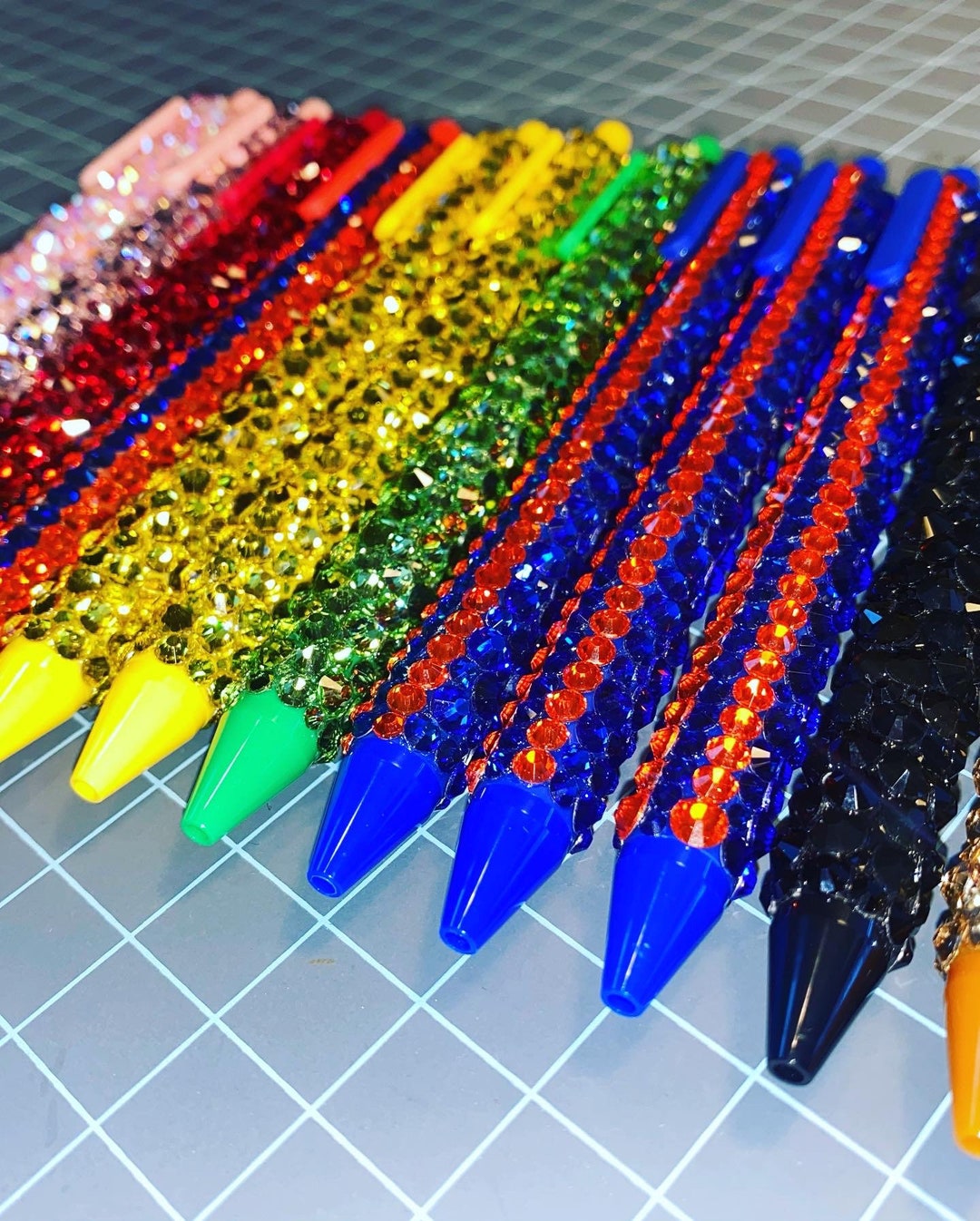 Blinged Out Ball Point Gel Pen Etsy