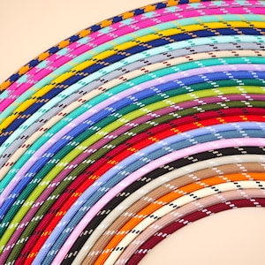 Cuerda de paracord trenzada de 5 mm, 5/10 yardas, cordón de poliéster colorido para manualidades, ideal para joyería, pulseras, llaveros, colgantes para bolsos y cordones para teléfono.
