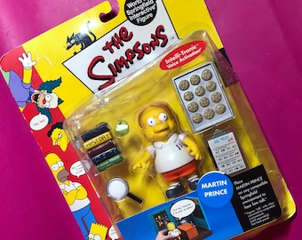 The Simpsons MARTIN PRINCE Voice Activated Figure - World Of Springfield - Interactive - Sealed, NRFP - 2001