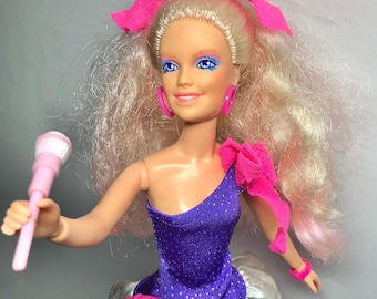80s Jem ROCK N CURL Doll - Near Complete - Jem & the Holograms Hasbro - Vintage