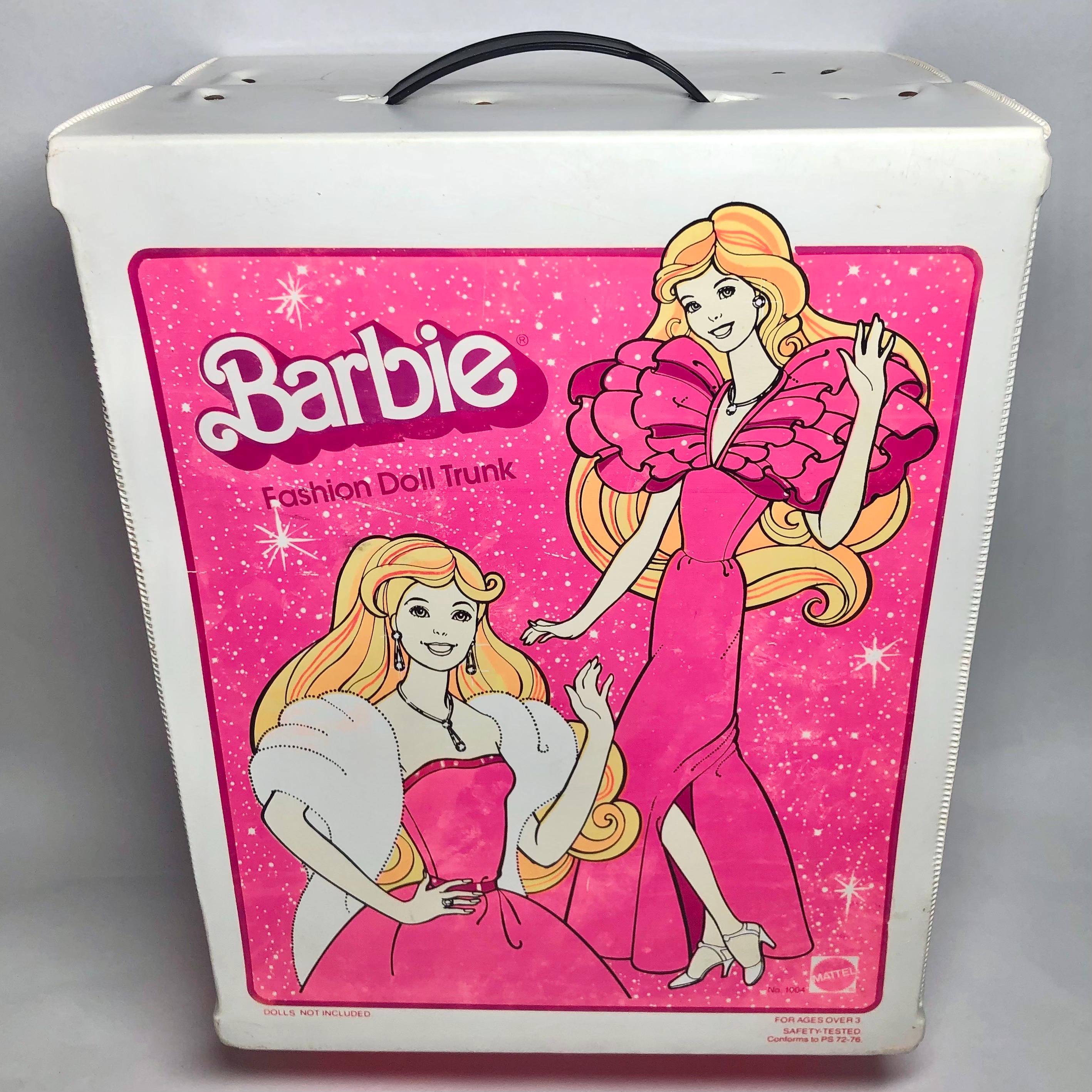 1982 Barbie Storage Trunk Case - Superstar Era- 80s, Mattel