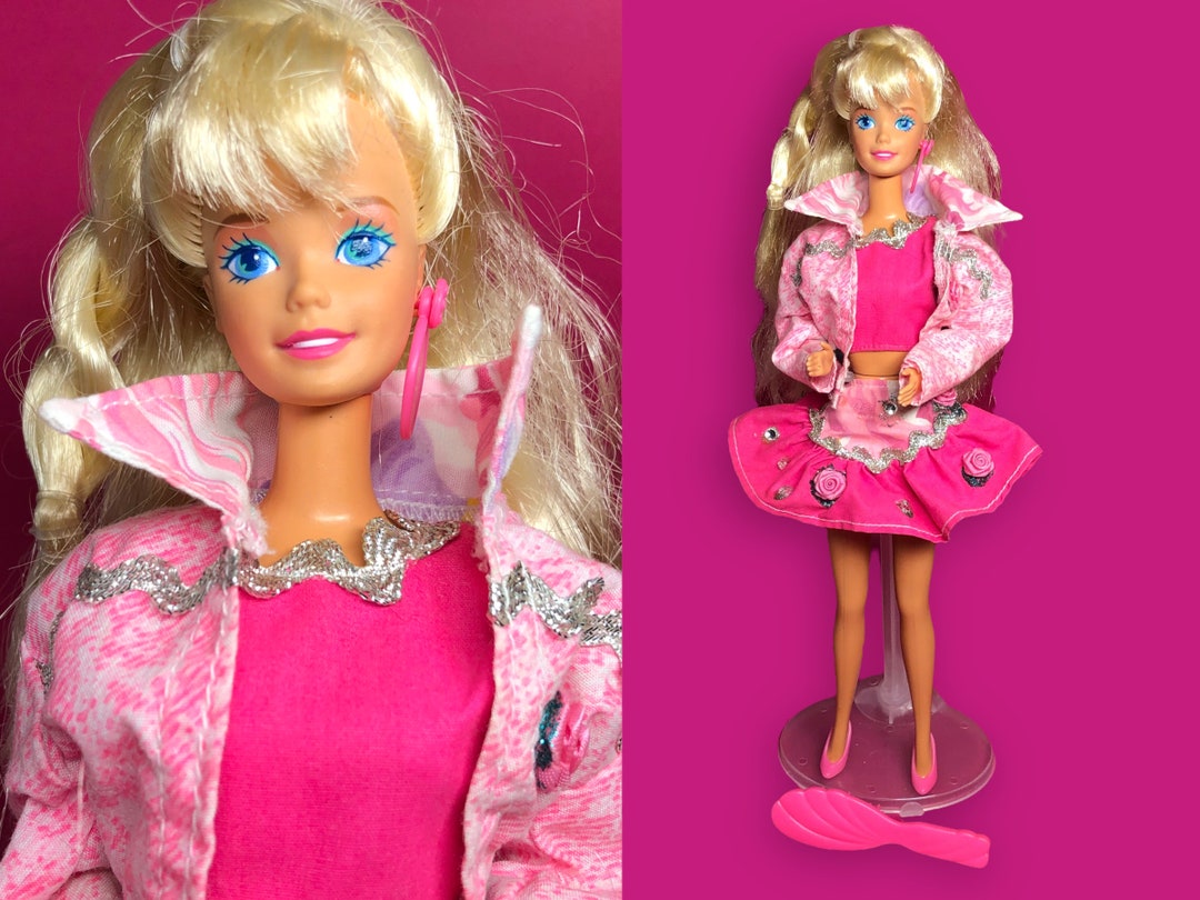 Vintage 1993 Paint N Dazzle Barbie 90s Mattel - Etsy