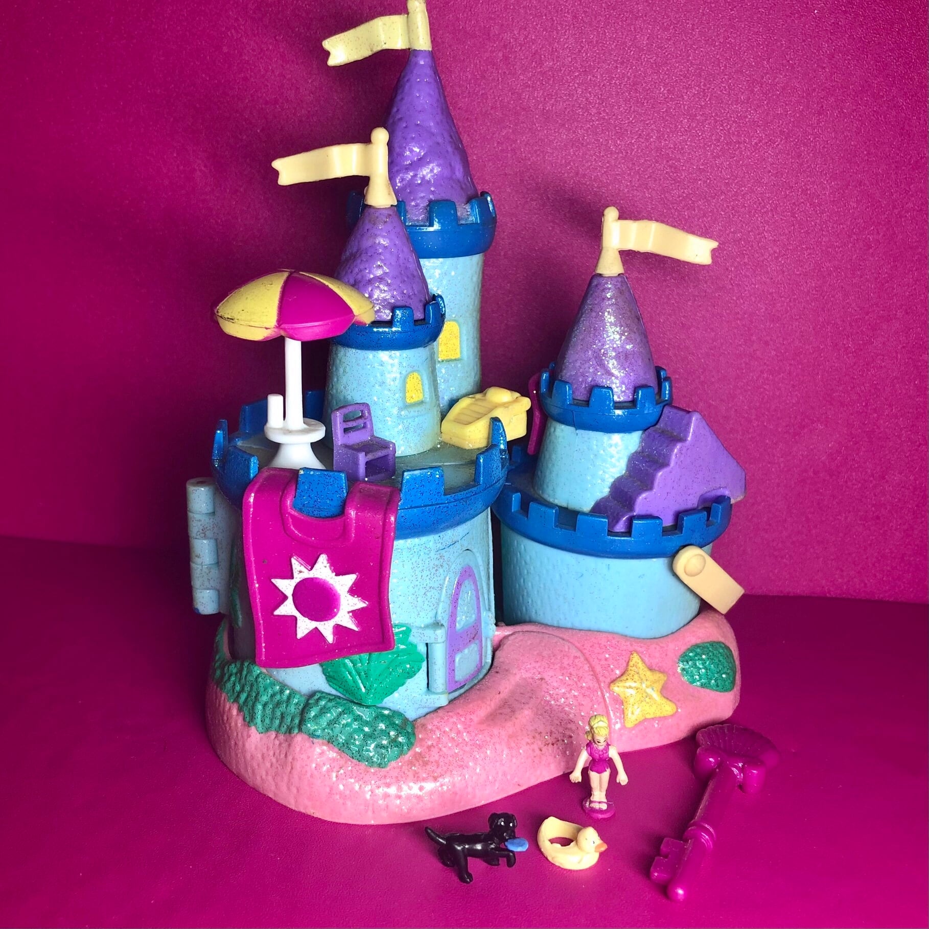 1996 Trendmasters Starcastle BEACH CASTLE Playset - 90s, Vintage