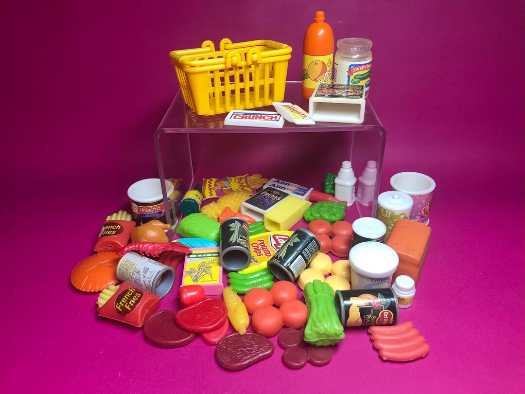 90s Barbie GROCERY STORE Food Lot 52 Pieces Kitchen - Etsy
