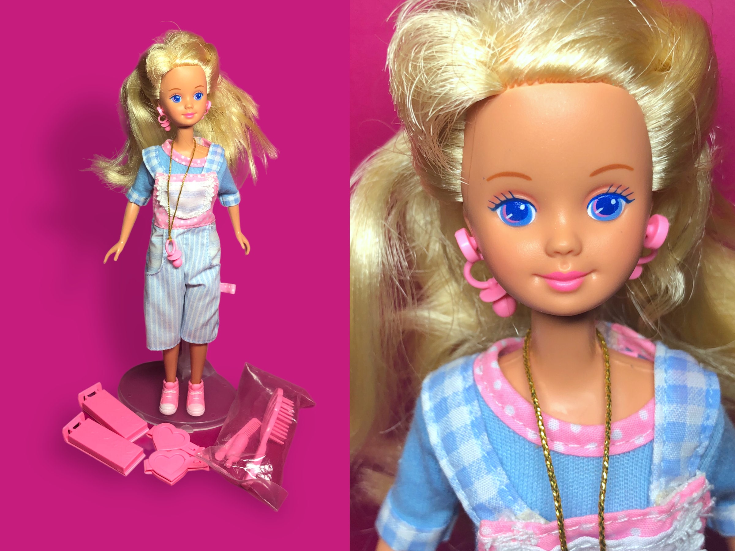 1993 Cool Crimp Skipper Doll - Near Complete - 90s, Barbie