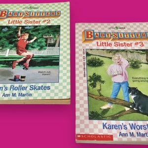 Babysitters LITTLE SISTER Books #2 & #3 - Lot of 2 - Babysitters Club, 90s Scholastic