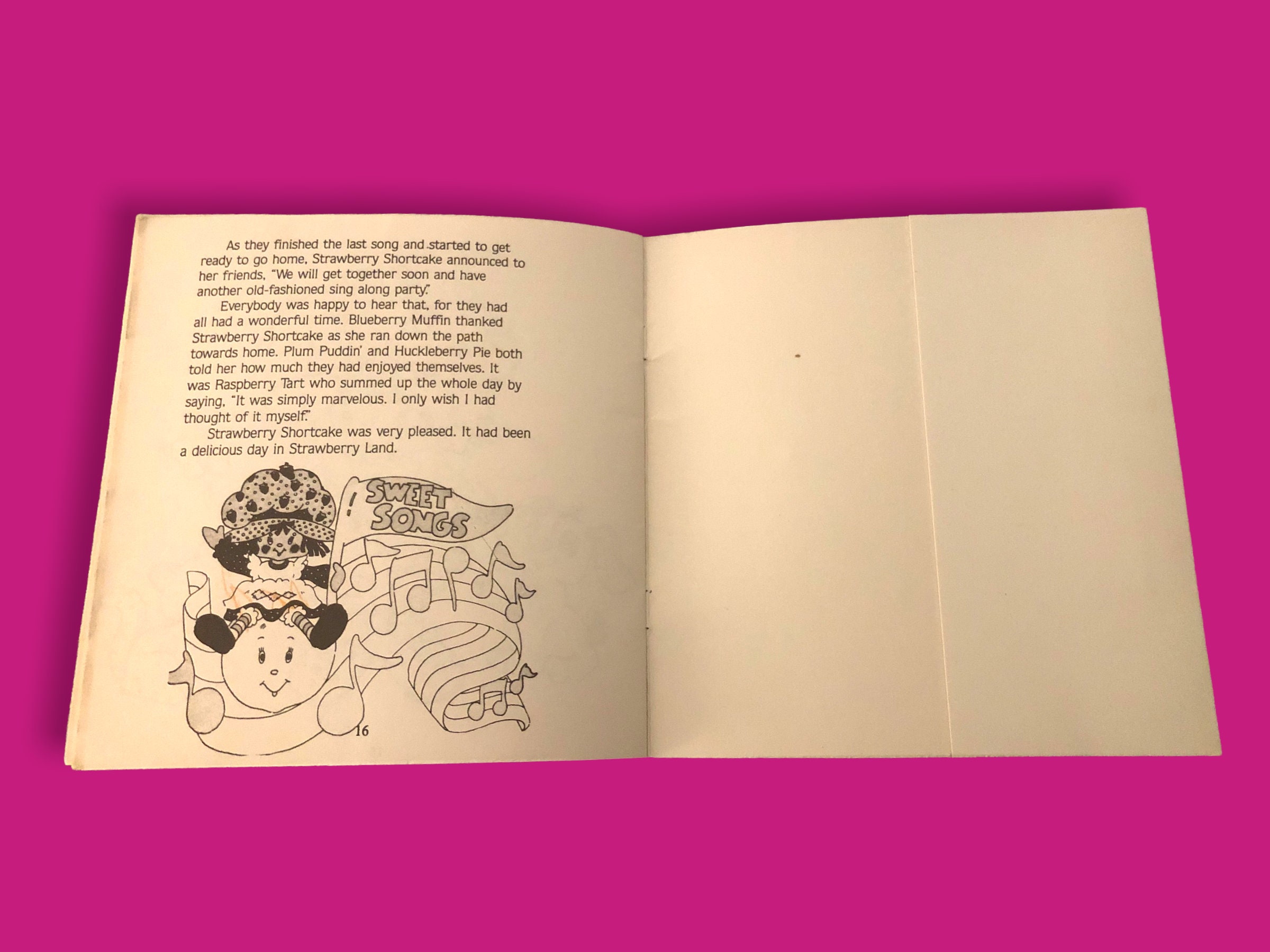 2 Vintage 1981 Strawberry Shortcake Summer Fun At The Beach Coloring Books