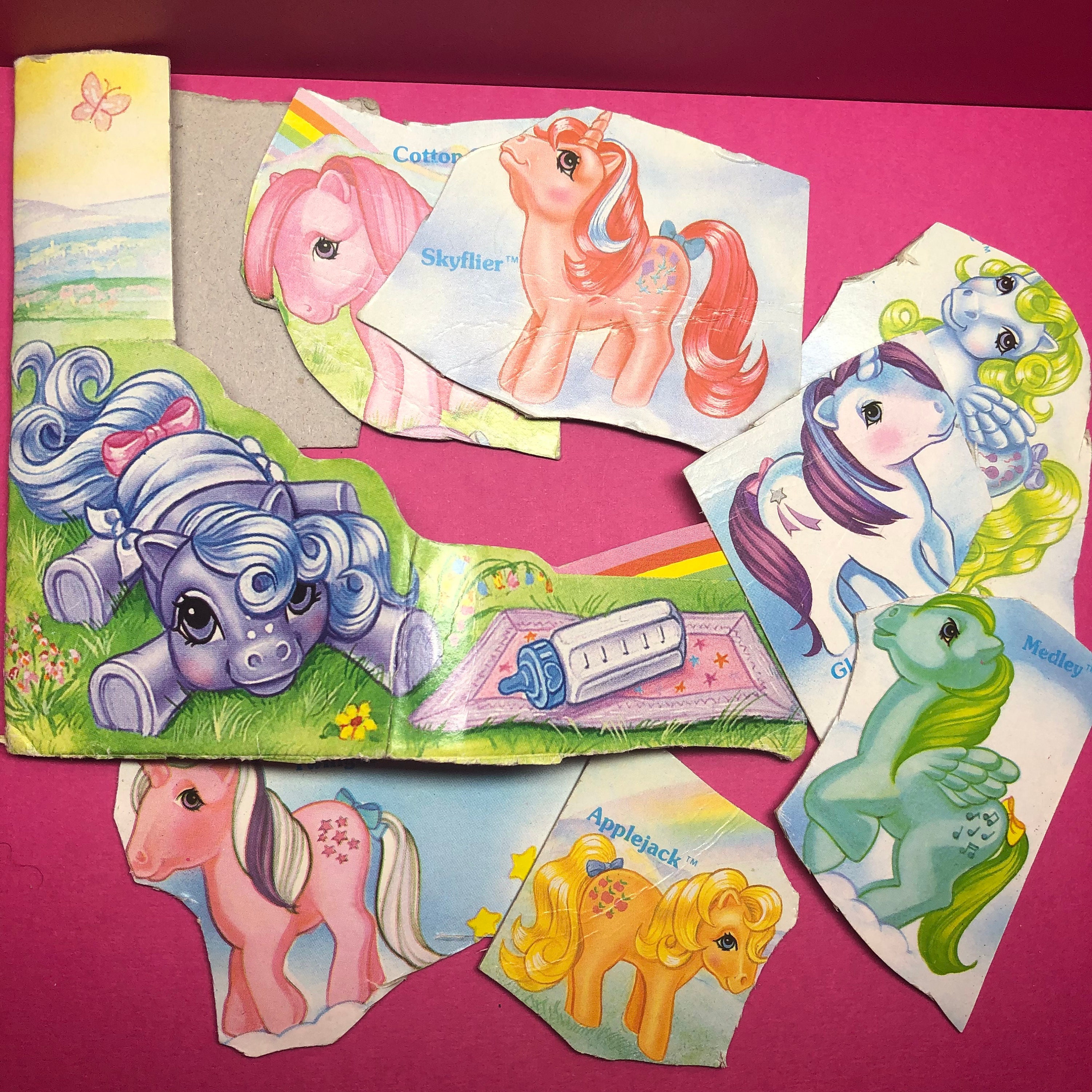 G1 My Little Pony Box Art Cutouts - Lot of 8 - 80s, MLP, Hasbro