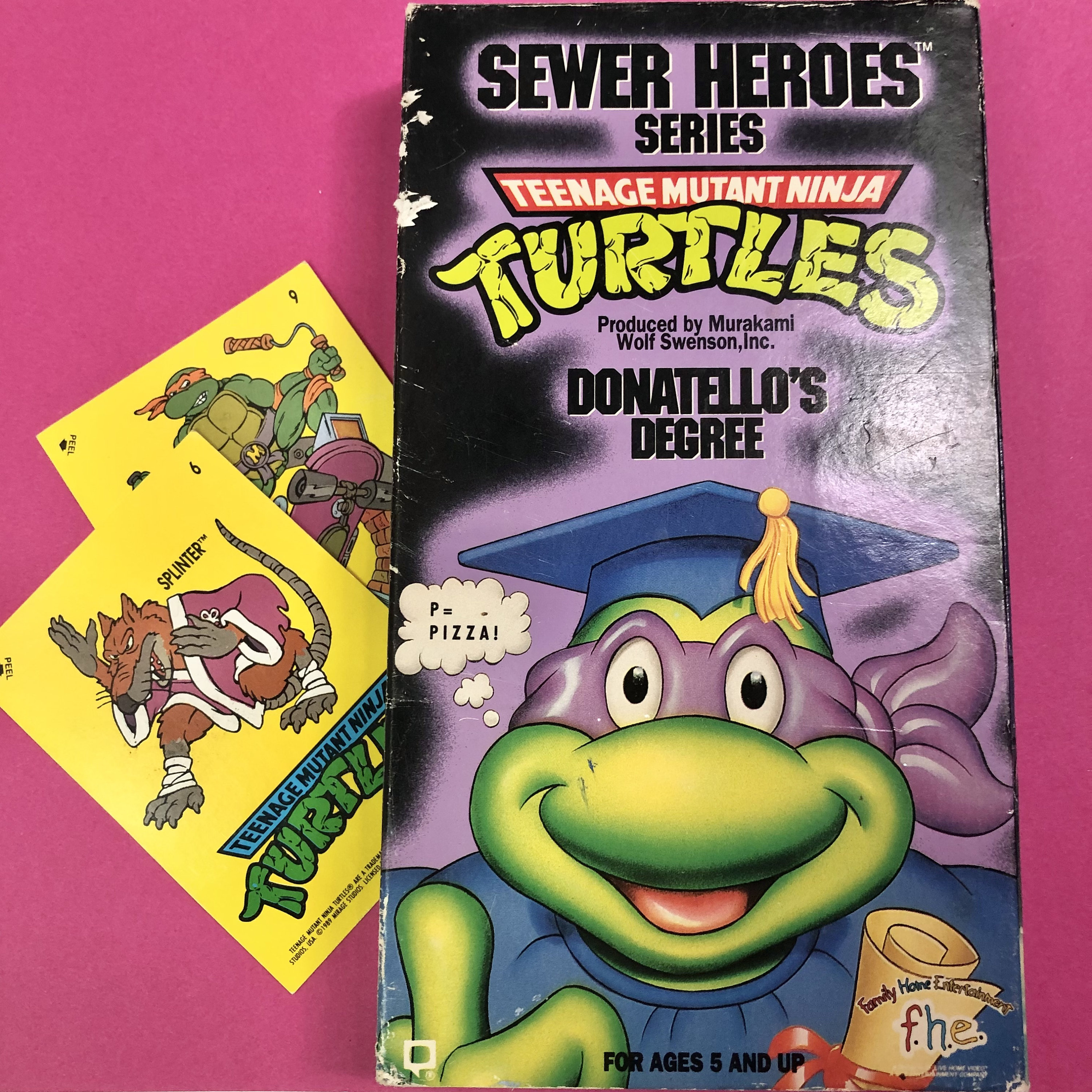 90s Teenage Mutant Ninja Turtles VHS & Trading Cards
