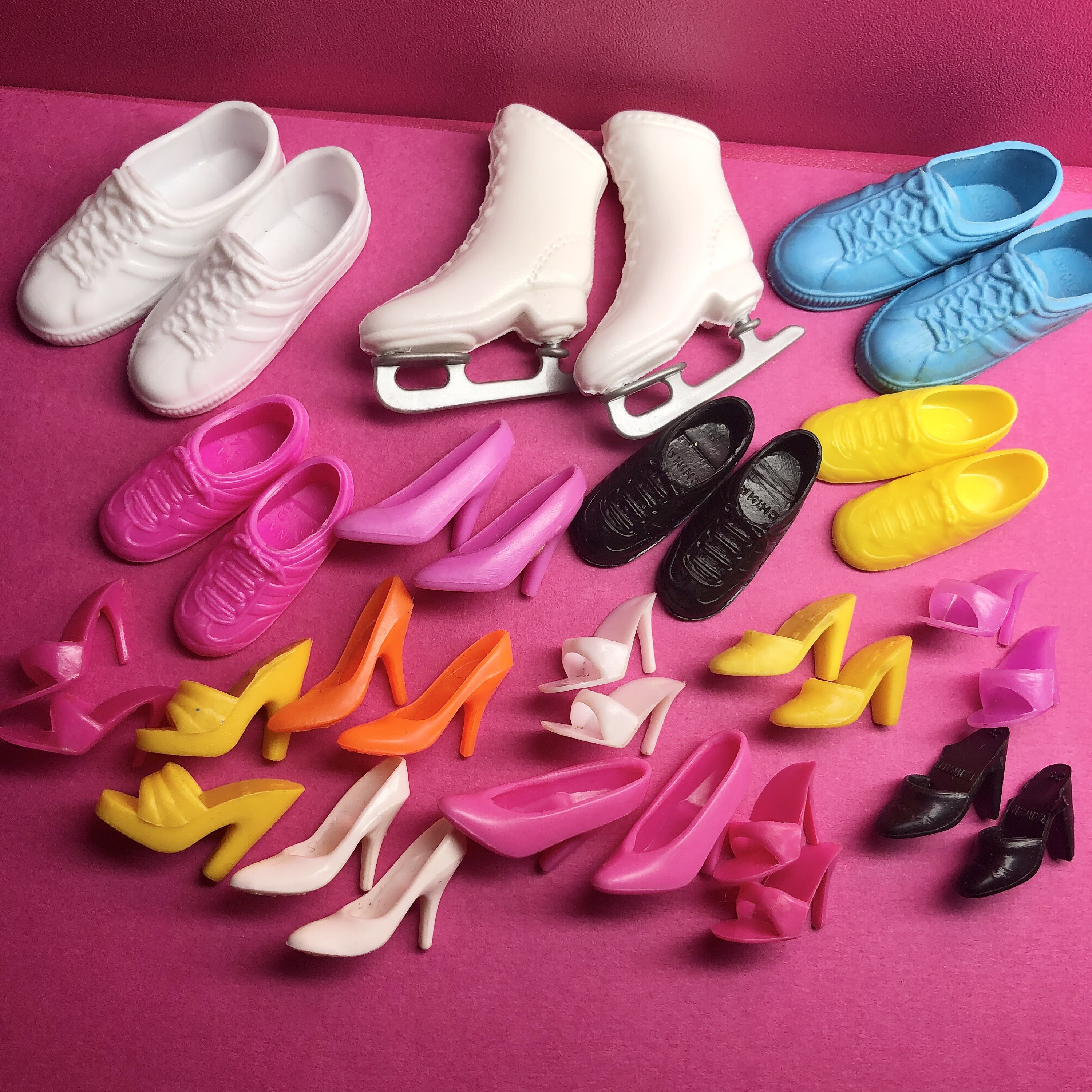 Zapatos Barbie Vintage ELIGE LOS TUYOS #15 Planos, Tacones, Mules