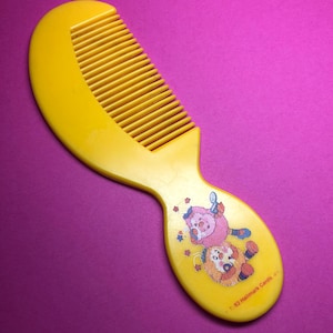 Rare Vintage Rainbow Brite Child Size Play Comb - Featuring Sprites - 80s Hallmark