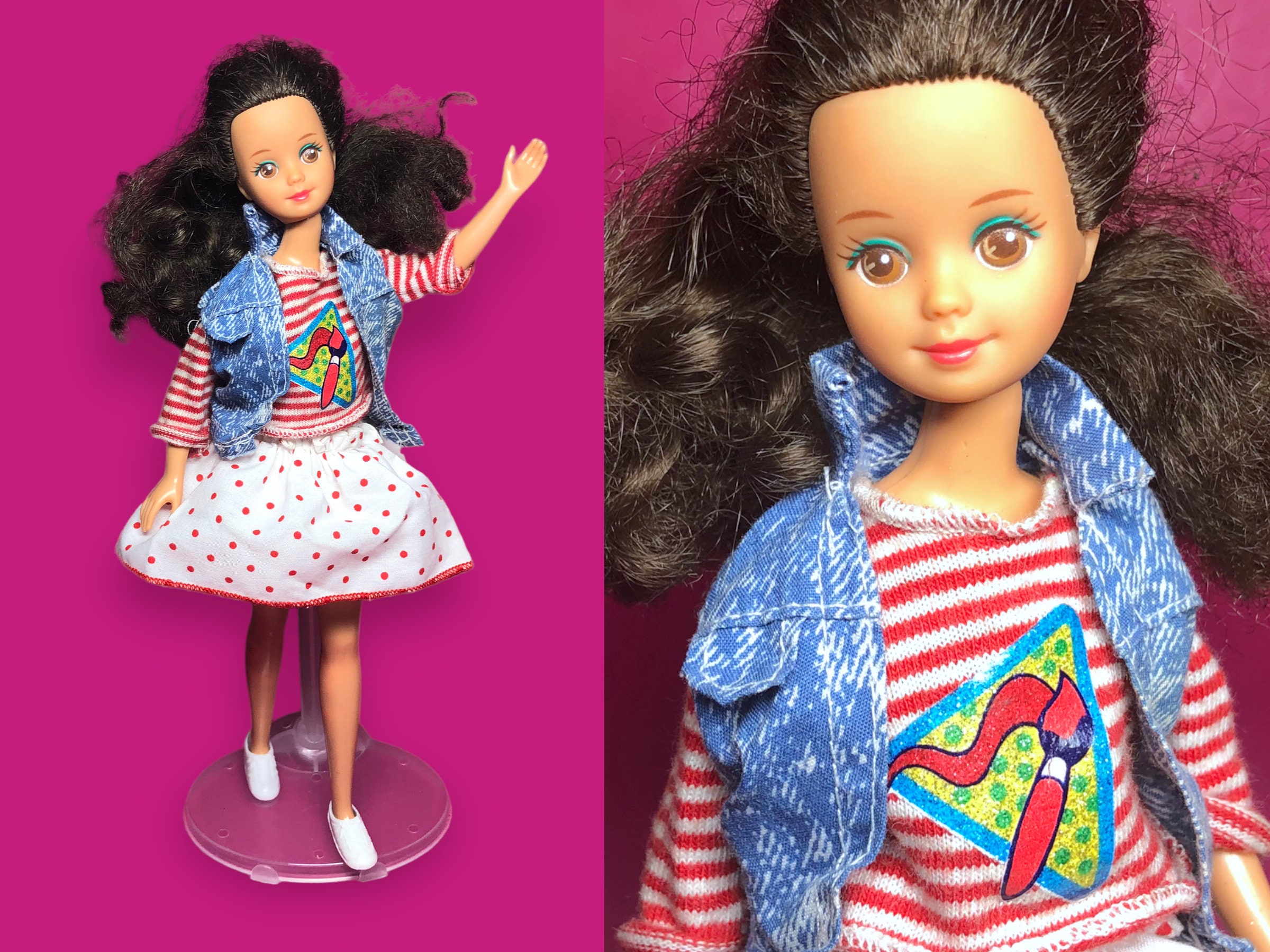 Demonteer kanaal Geweldige eik 1988 Teen Time Courtney Doll 80s Skipper Friend Barbie - Etsy