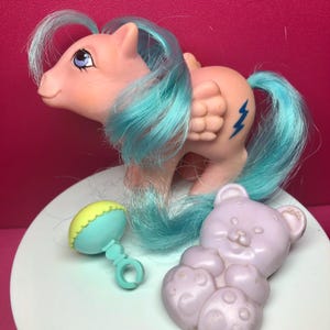 My Little Pony BABY FIREFLY & Accessories - 80s, MLP Hasbro - Vintage