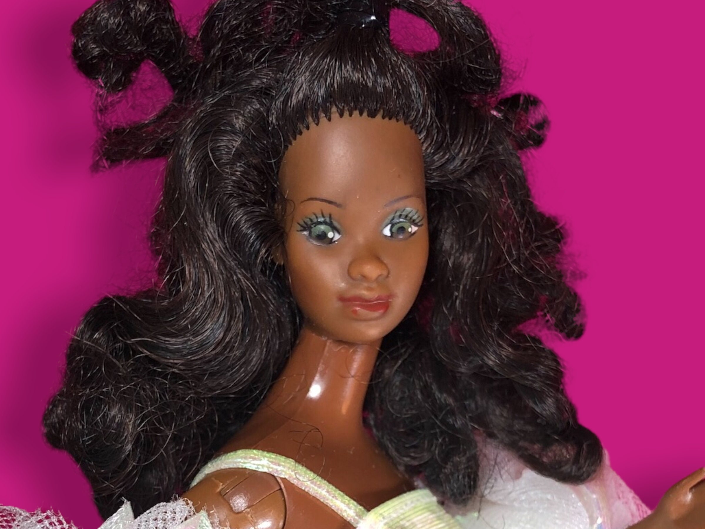 Vintage 1983 Crystal Barbie Beautiful Black Doll With - Etsy