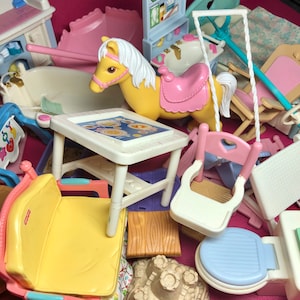 Restocked! Vintage Fisher Price Loving Family PICK YOUR OWN Dollhouse Accessories & Furniture - 90s
