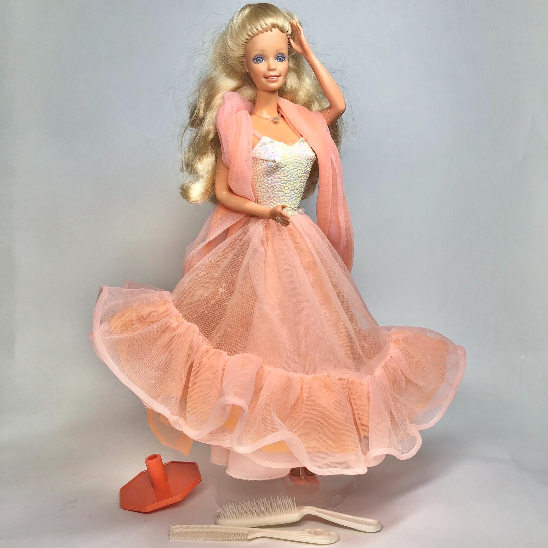 Barbie Peaches And Cream Dress Vintage Barbie Peach Dress Peaches